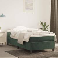 Bedframe zonder matras 90x190 cm fluweel donkergroen