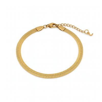 Snake armband - Stainless steel - Goud