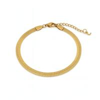 Snake armband - Stainless steel - Goud