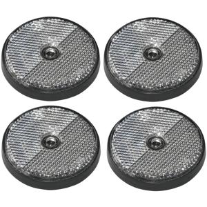 Pro Plus Reflector - set 4x - wit - schroefbevestiging - 60mm - rond