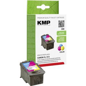 KMP Inktcartridge vervangt Canon CL-513 Compatibel Cyaan, Magenta, Geel C80 1512,4530