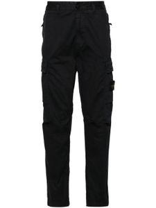 Stone Island pantalon droit à patch Compass - Bleu