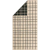Cawö Cawo Atelier Allover print Handdoek 50/100 beige