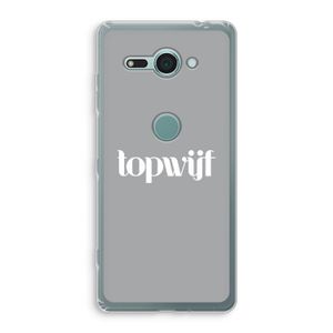 Topwijf Grijs Wit: Sony Xperia XZ2 Compact Transparant Hoesje