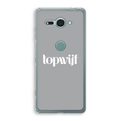 Topwijf Grijs Wit: Sony Xperia XZ2 Compact Transparant Hoesje
