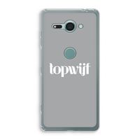 Topwijf Grijs Wit: Sony Xperia XZ2 Compact Transparant Hoesje