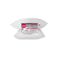 ABEIL Set van 2 Antimijtkussens - 60 x 60 cm - Wit