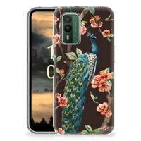 Nokia XR21 | TPU Hoesje | Pauw met Bloemen