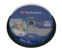 Verbatim 43804 Blu-ray BD-R disc 25 GB 10 stuk(s) Spindel Bedrukbaar