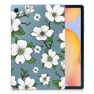 Samsung Galaxy Tab S6 Lite | S6 Lite (2022) | Siliconen hoesje | Dogwood Flowers Samsung Galaxy Tab S6 Lite | S6 Lite (2022) | Siliconen hoesje | Dogwood Flowers