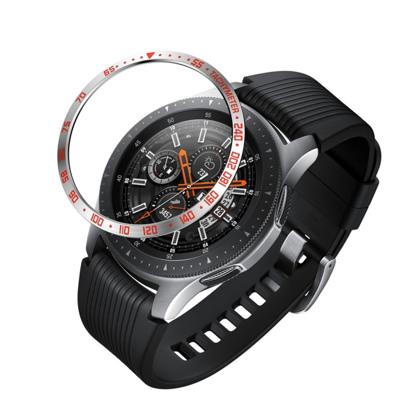 Dial stalen beschermende frame voor Galaxy Watch 42mm (rood + wit)