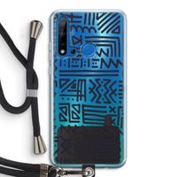 Marrakech print: Huawei P20 Lite (2019) Transparant Hoesje met koord