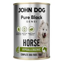JOHN DOG Pure Black Sensi Hypoallergenic Horse - natvoer voor honden - 400g