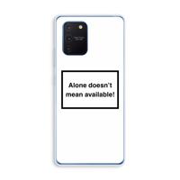 Alone: Samsung Galaxy Note 10 Lite Transparant Hoesje - thumbnail