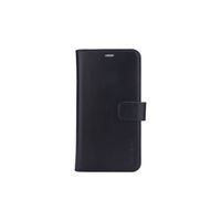 Radicover - Radiationprotected Mobilewallet Leather iPhone 12 Mini Exclusive 2in1 Magnetcover - Black - thumbnail