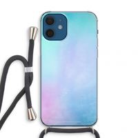 mist pastel: iPhone 12 mini Transparant Hoesje met koord