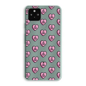 GIRL POWER: Google Pixel 5a 5G Transparant Hoesje