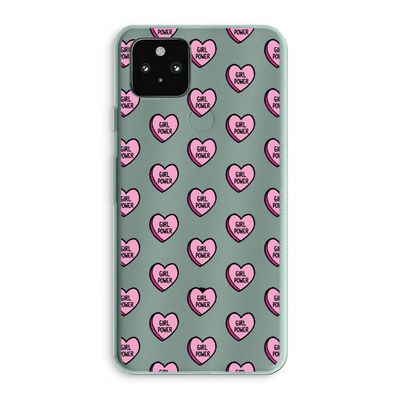 GIRL POWER: Google Pixel 5a 5G Transparant Hoesje