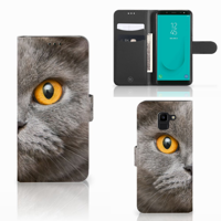 Telefoonhoesje | Met pasjeshouder | Samsung Galaxy J6 2018 Britse Korthaar