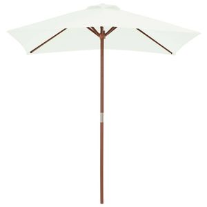 The Living Store Parasol The Living Store Tuinparasol 150x200x235 cm Zandkleurig - 38 mm paal