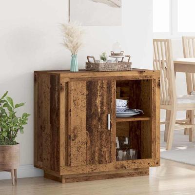 Dressoir Oud hout 40 x 80 x 75 cm Bewerkt hout