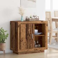 Dressoir Oud hout 40 x 80 x 75 cm Bewerkt hout