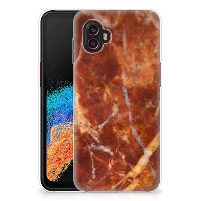 Samsung Galaxy Xcover 6 Pro | TPU | Siliconen hoesje | Marmer Bruin