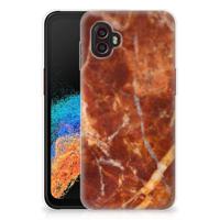 Samsung Galaxy Xcover 6 Pro | TPU | Siliconen hoesje | Marmer Bruin