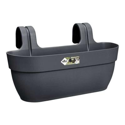 ELHO - Bloempot - Vibia Campana Easy Hanger Large - Antraciet - Buitenbalkon - L 24,1 x B 46 x H 26,5 cm