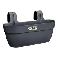 ELHO - Bloempot - Vibia Campana Easy Hanger Large - Antraciet - Buitenbalkon - L 24,1 x B 46 x H 26,5 cm