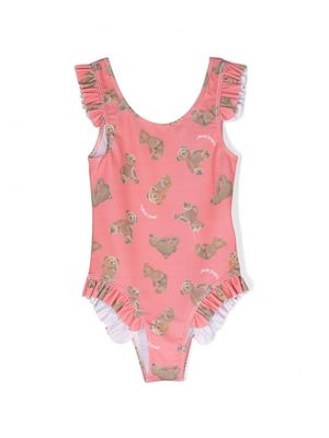 Palm Angels Kids maillot de bain à imprimé graphique - Rose