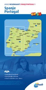 Wegenkaart - landkaart 1 Spanje en Portugal | ANWB Media