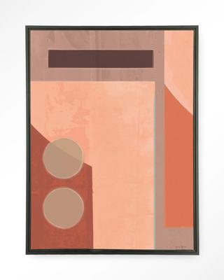 Urban Cotton Wandkleed 'Monolithic' 80 x 110cm in Floating Frame - black Urban Cotton Wandkleed 'Monolithic' 80 x 110cm in Floating Frame - black