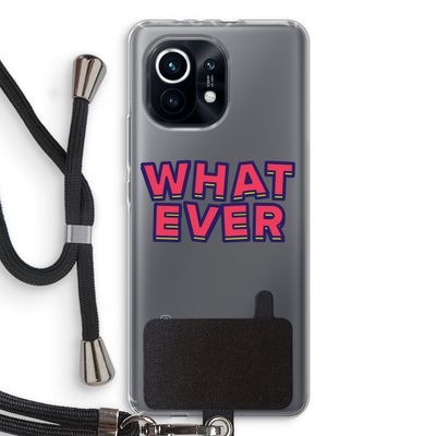 Whatever: Xiaomi Mi 11 Transparant Hoesje met koord