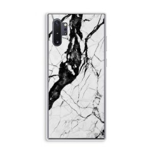 Witte marmer 2: Samsung Galaxy Note 10 Plus Transparant Hoesje