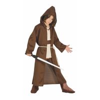 Jedi meester look-a-like carnaval / halloween mantel met capuchon voor kids 10-12 jaar (140-152)  -