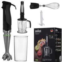 Braun MultiQuick 7 MQ 7045X 1,25 l Staafmixer 1000 W Zwart, Roestvrijstaal