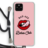 Badass Babes Club: Pixel 5a 5G Transparant Hoesje met koord