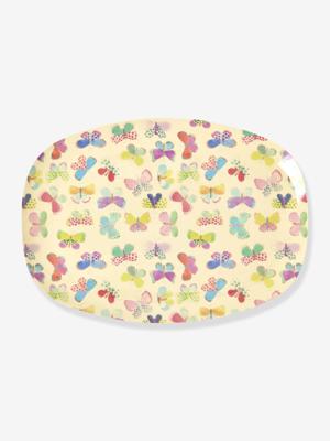 Rechthoekig melamine serveerbord BUTTERFLY rice beige