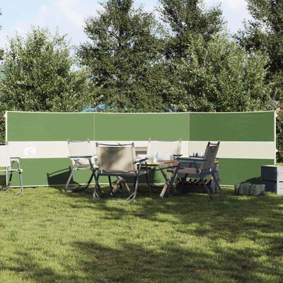Windscherm camping waterdicht 490x123 cm groen