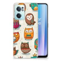 OnePlus Nord CE 2 5G | TPU Hoesje | Vrolijke Uilen