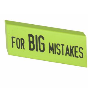 XXL Big Mistake gum 14 x 4,5 cm groen