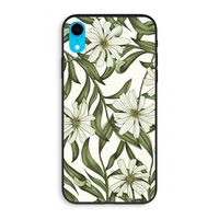 Wit bloemenpatroon: iPhone XR Biologisch afbreekbaar hoesje