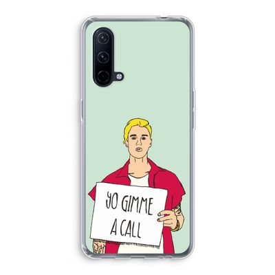 Gimme a call: OnePlus Nord CE 5G Transparant Hoesje