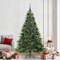 Kunstkerstboom met 300 LED met standaard Groen 210 cm PE en PVC