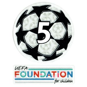 Champions League Starball Badge of Honour 5 + UEFA Foundation Badge