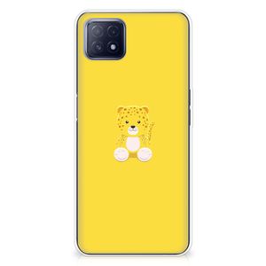 OPPO A53 5G | OPPO A73 5G Telefoonhoesje met Naam Baby Leopard