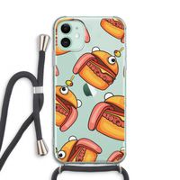 Hamburger: iPhone 11 Transparant Hoesje met koord