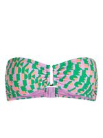 Karl Lagerfeld haut de bikini à imprimé abstrait - Violet