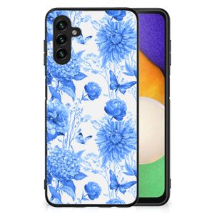 Bloemen Hoesje voor Samsung Galaxy A13 5G | A04s Flowers Blue